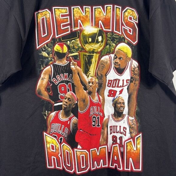 🔥🏀 “NEW” DENNIS RODMAN NBA Basketball Rap Tee Men Sz XL - Never Worn - “RARE” - Picture 2 of 6